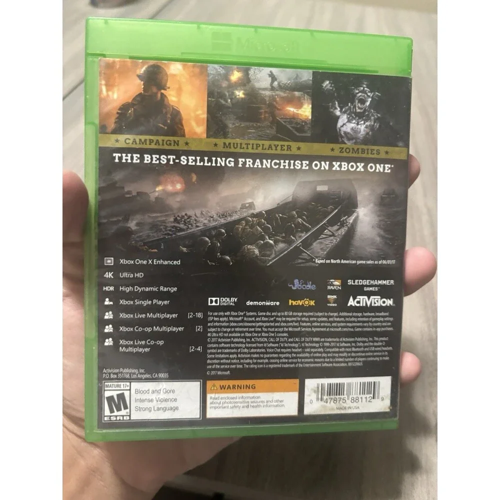 Call of Duty WWII [World War 2] (Microsoft Xbox One, 2017)